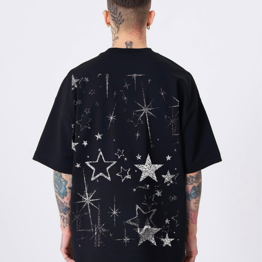 BillionaireZ “Shooting Stars” Oversized T-Shirt