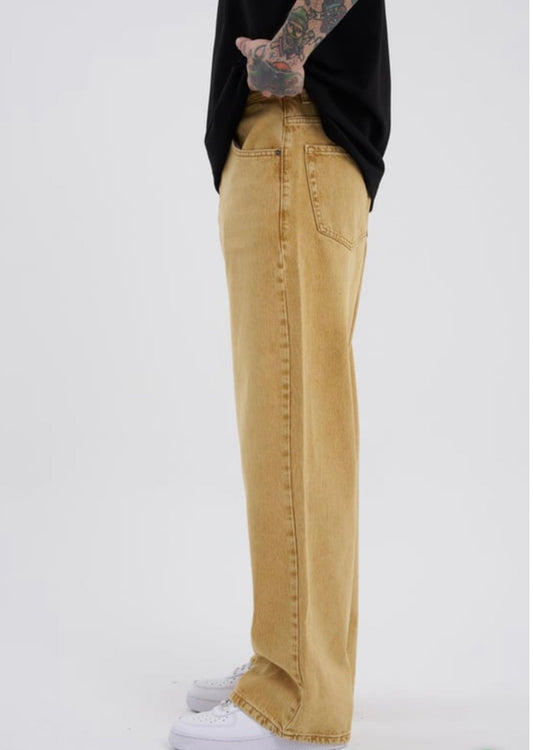 Golden Drift Oversized Denim – BillionaireZ Originals