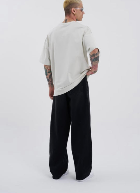 Noir Code Oversized Denim – BillionaireZ Blackout Edition