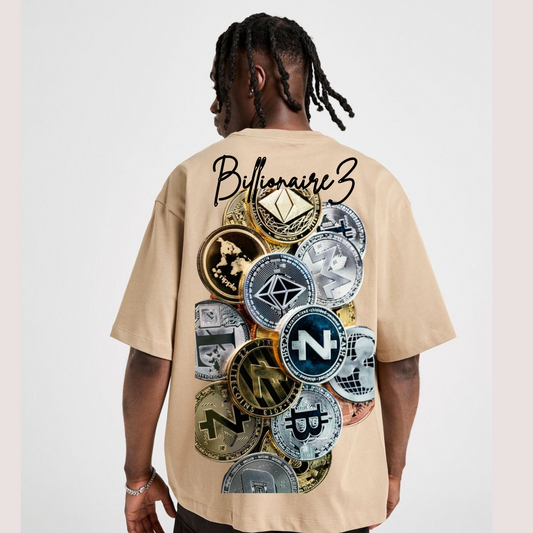 Billionairez “Crypto Stacks” Oversized Tee