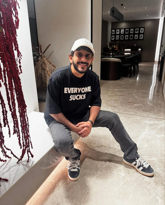 BillionaireZ “Everyone Sucks” Oversized T-Shirt- Aman Gupta (Boat)
