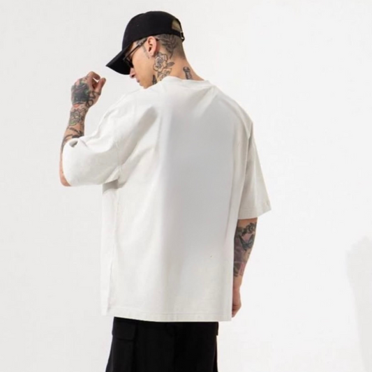 BillionaireZ Signature Oversized T-Shirt – Ivory White