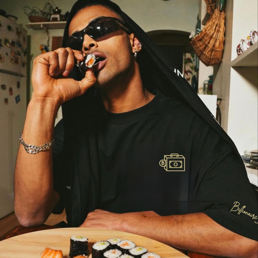 BillionaireZ Vault Edition®️ Gold Crypto Wealth Oversized T-Shirt – Limited Edition