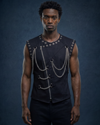 BillionaireZ Rockstar Denim Vest