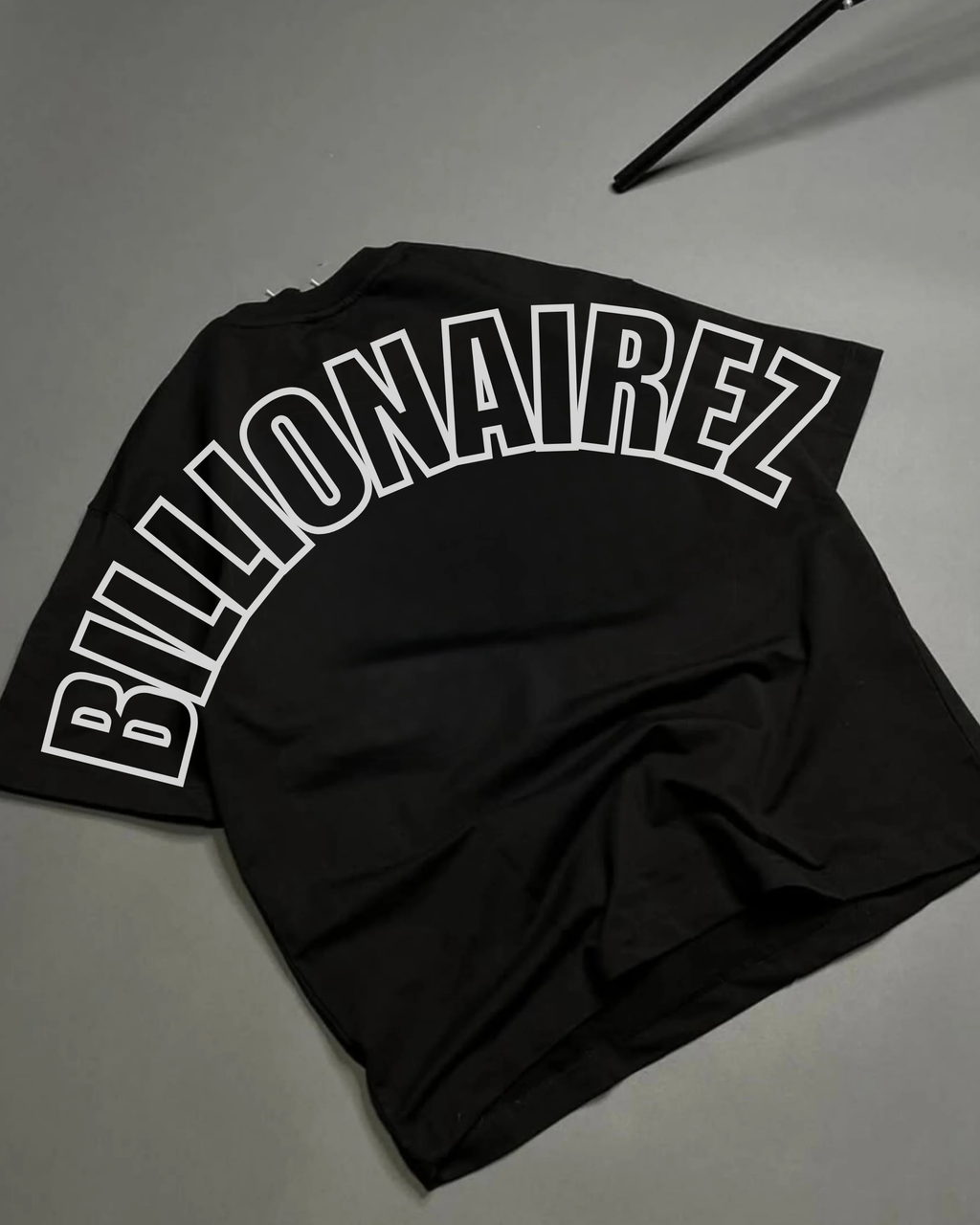 BillionaireZ “Legacy Arch” Oversized Tee- Jet Black