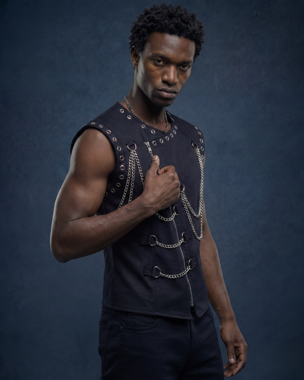 BillionaireZ Rockstar Denim Vest