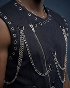 BillionaireZ Rockstar Denim Vest