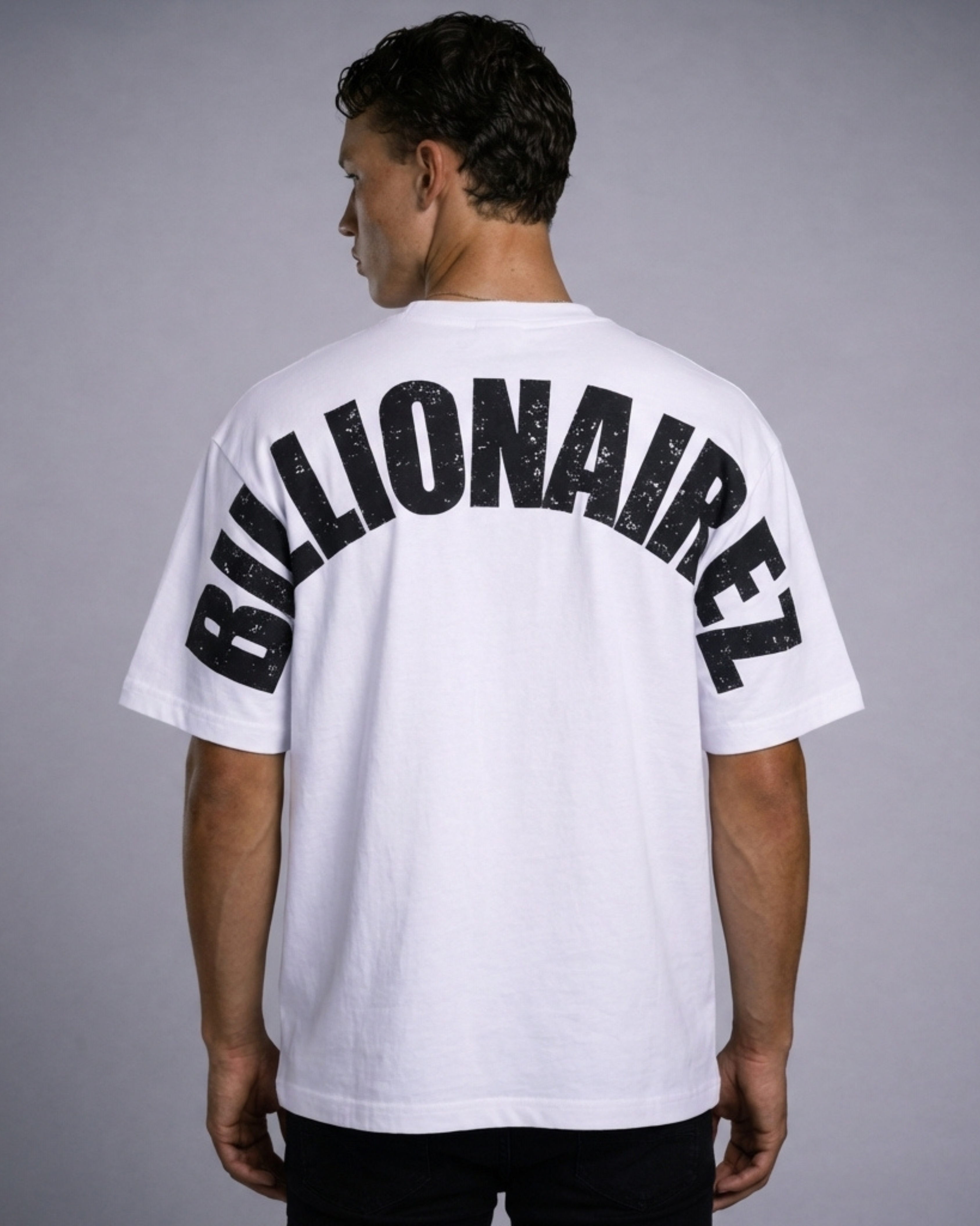 BillionaireZ “Legacy Arch” Oversized Tee- Ivory