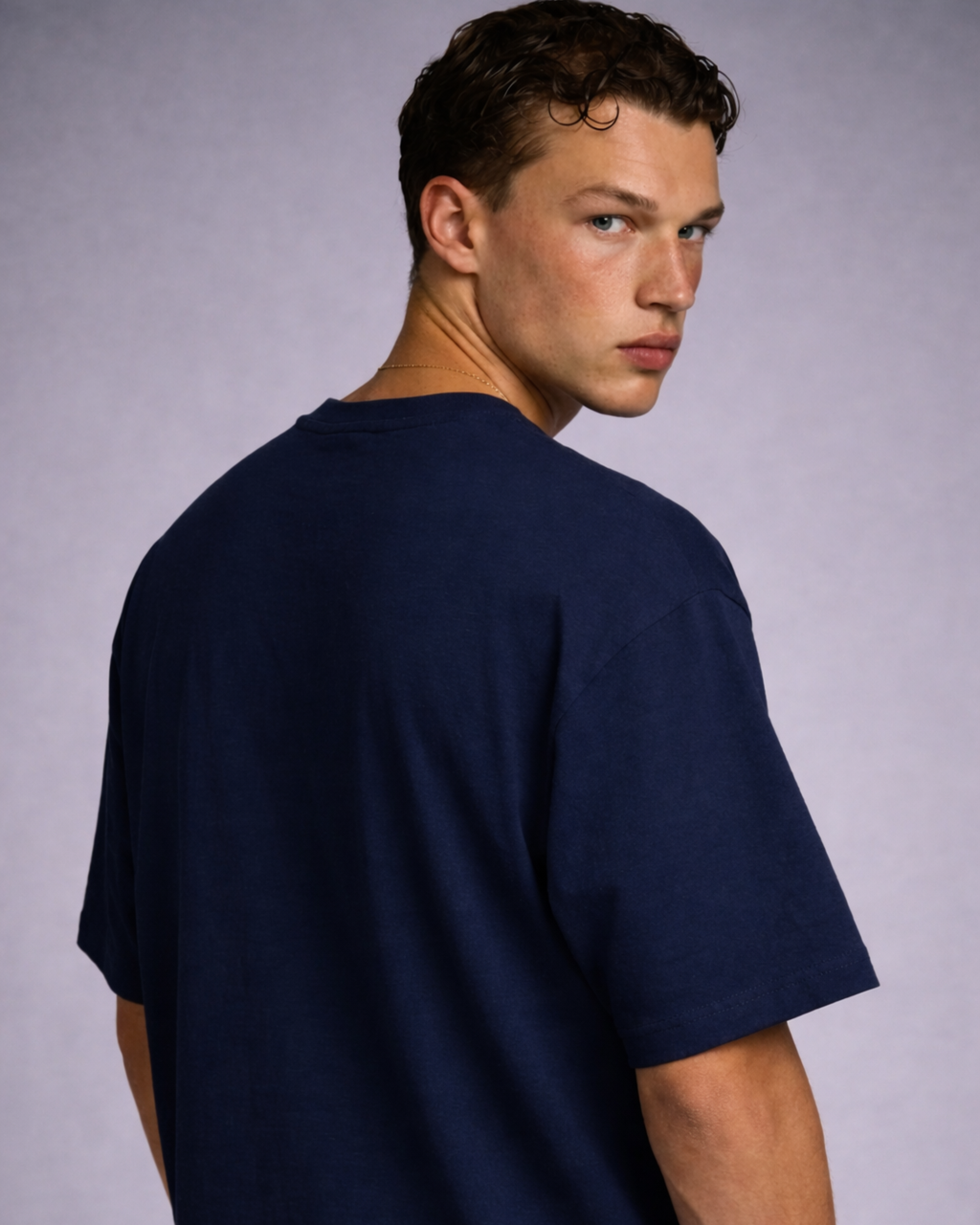 BillionaireZ Core Oversized Tee- Royal Navy