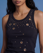 BillionaireZ “Midnight Armor” Studded Tank