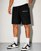 BillionaireZ VVS Galaxy Drift Wide-Leg Shorts