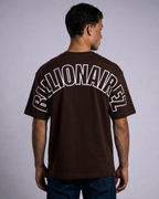 BillionaireZ “Legacy Arch” Oversized Tee - Cocoa Brown