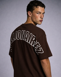 BillionaireZ “Legacy Arch” Oversized Tee - Cocoa Brown
