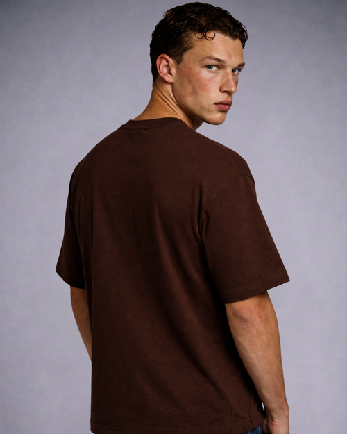 BillionaireZ Core Oversized Tee- Cocoa Brown