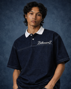 BillionaireZ Denim Signature Polo Tee