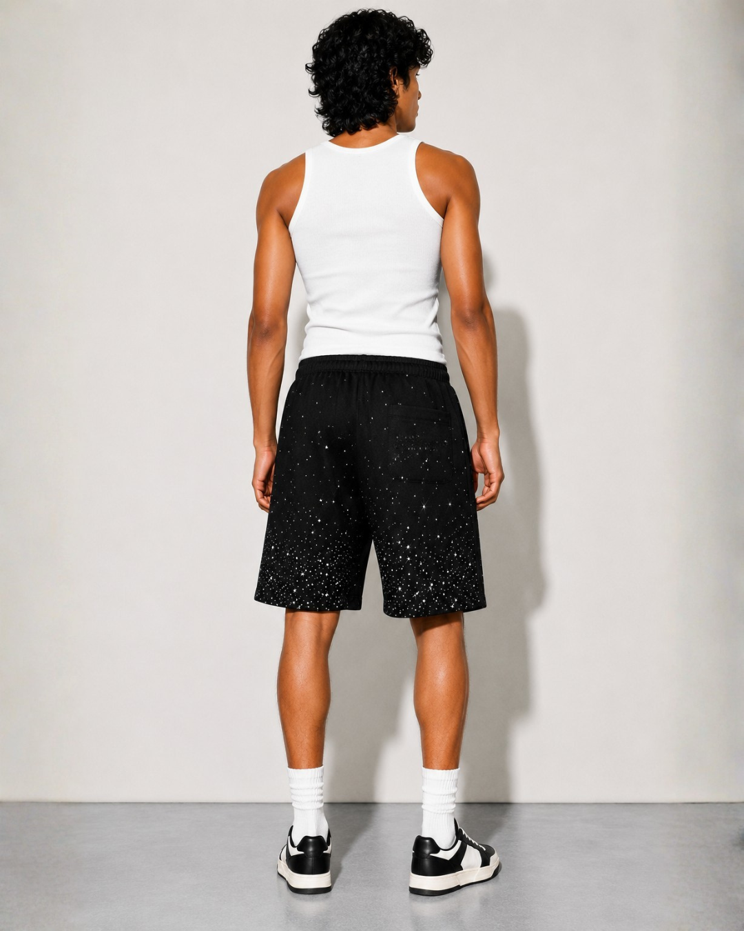 BillionaireZ VVS Galaxy Drift Wide-Leg Shorts