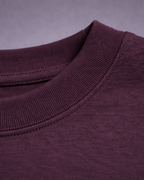 BillionaireZ “Legacy Arch” Oversized Tee - Rich Wine Plum
