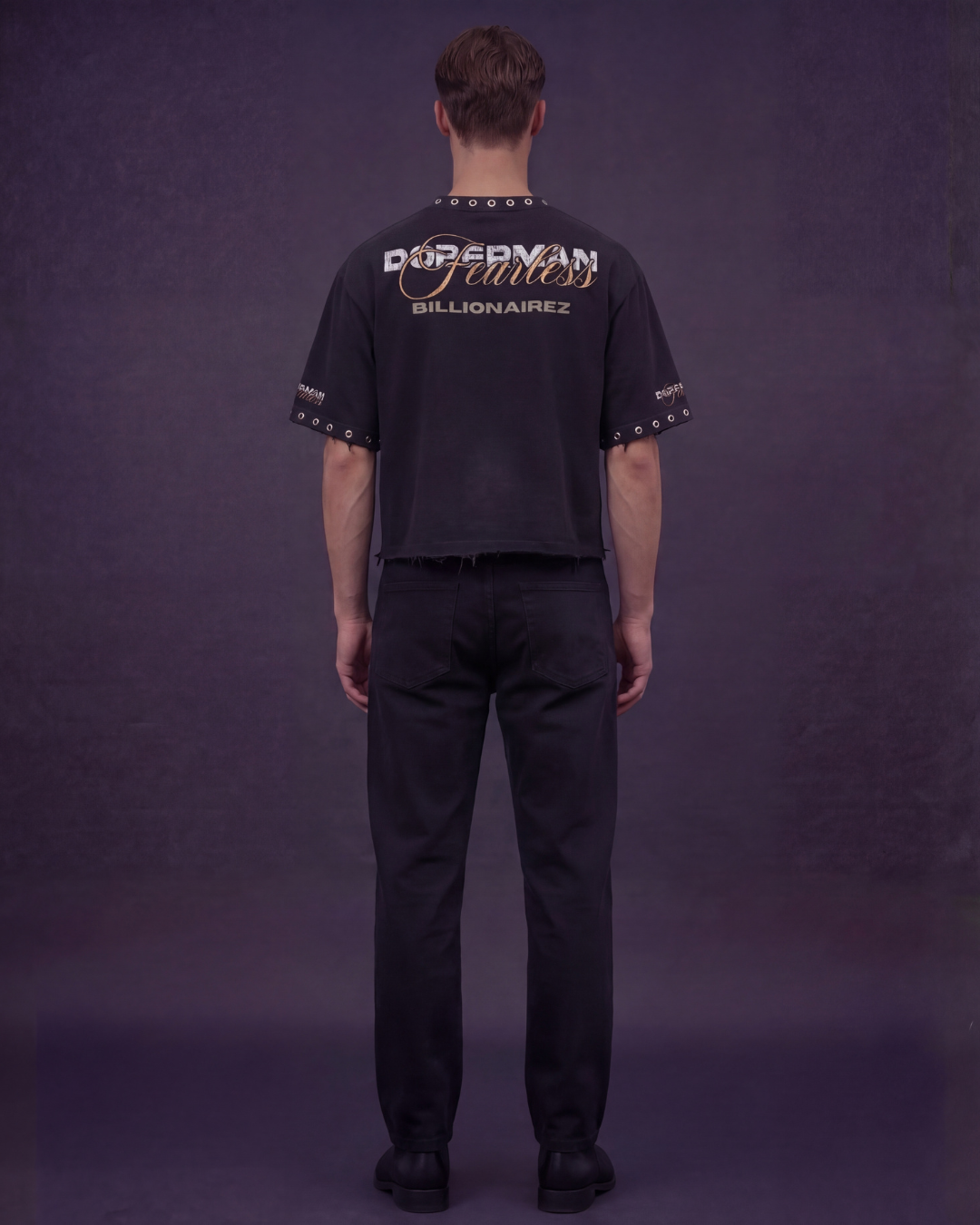 BillionaireZ Fearless Doberman Studded Tee