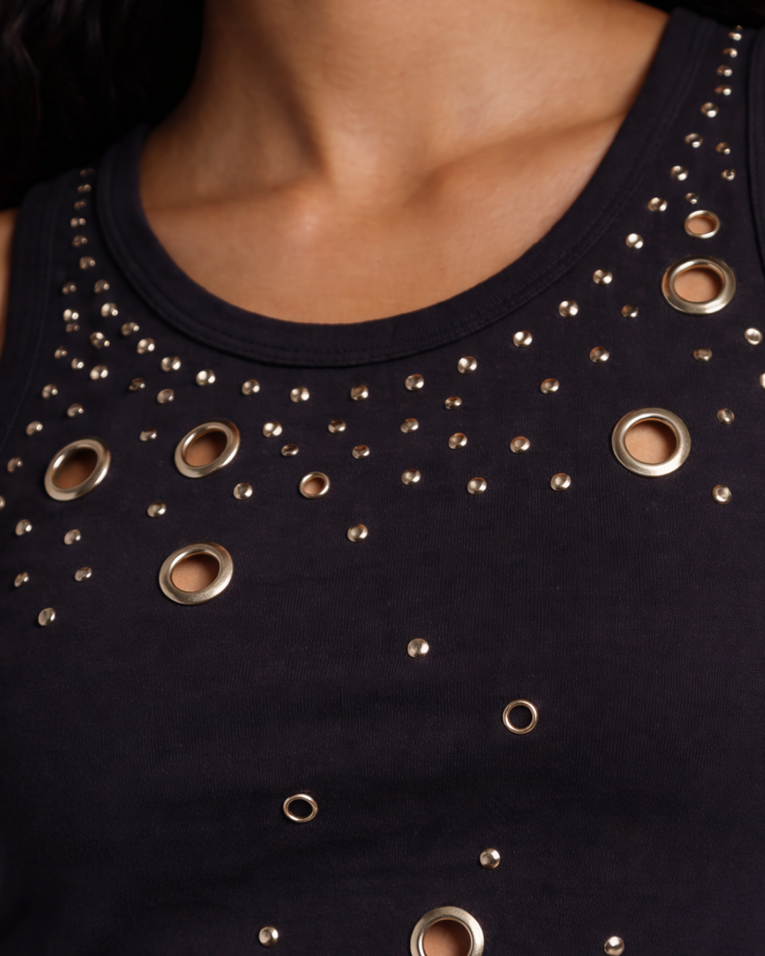 BillionaireZ “Midnight Armor” Studded Tank