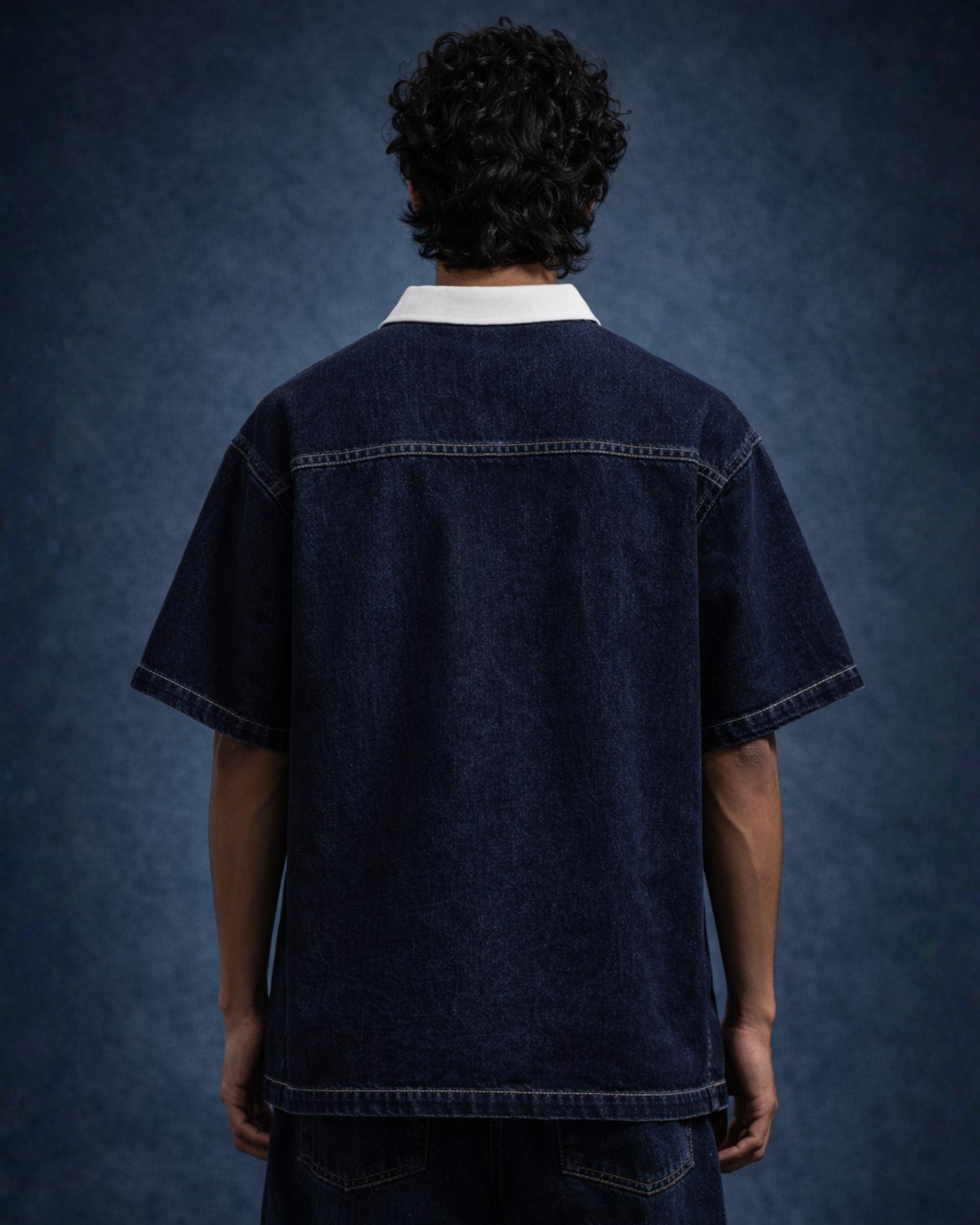 BillionaireZ Denim Signature Polo Tee