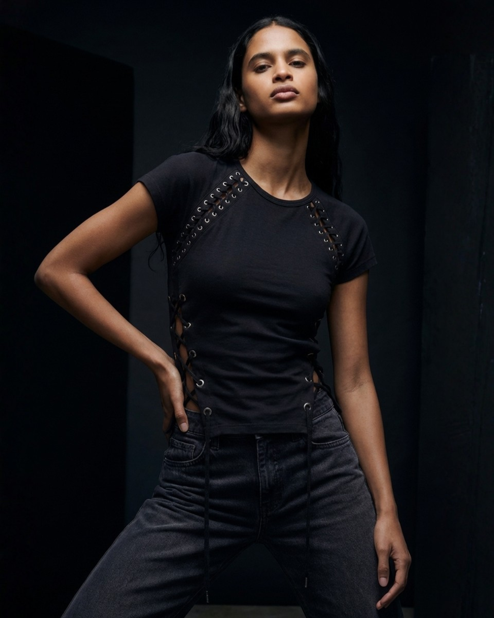 BillionaireZ “Laced Authority” Contour Crop Top (Exclusive)