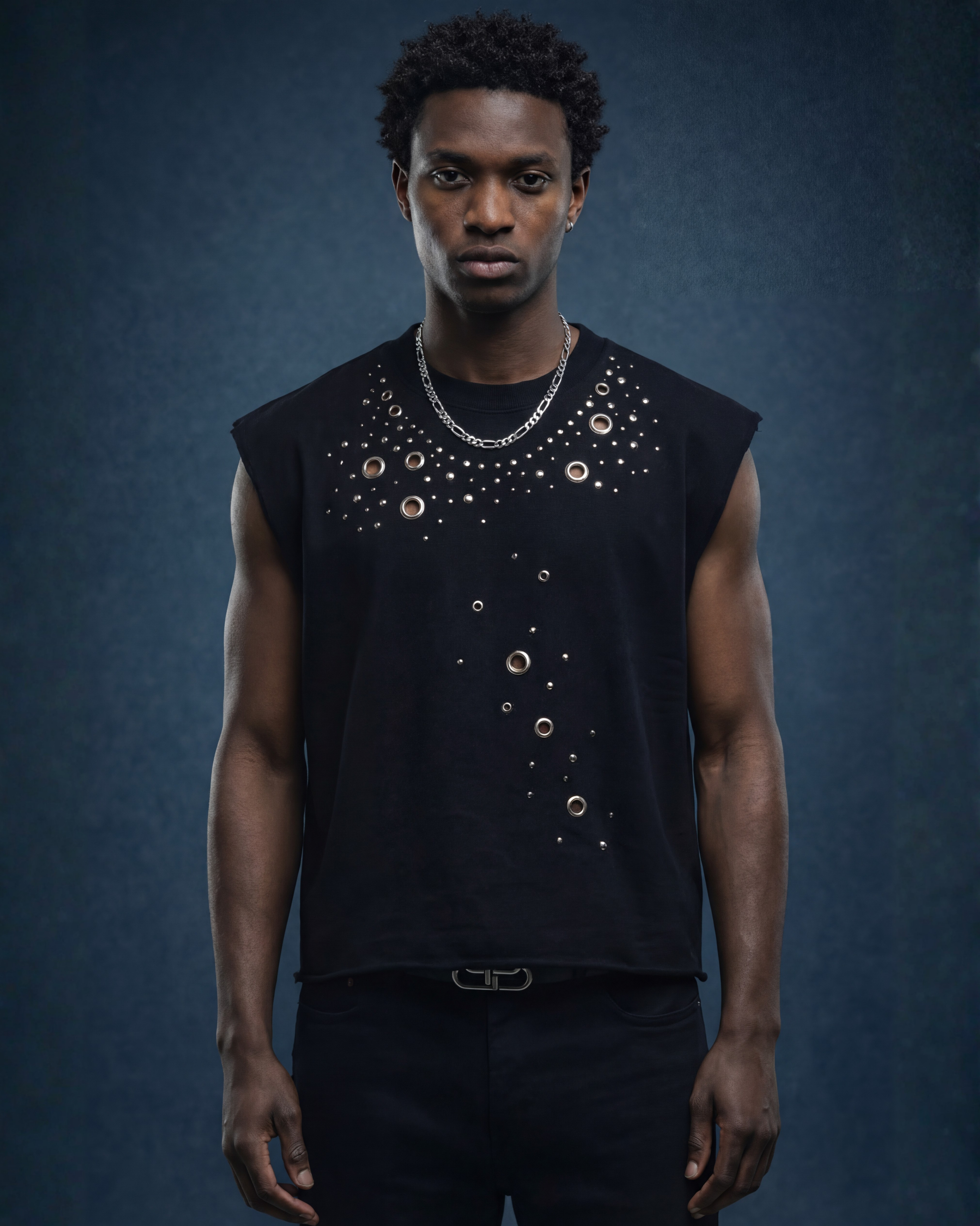 BillionaireZ Midnight Rebel Studded Tank