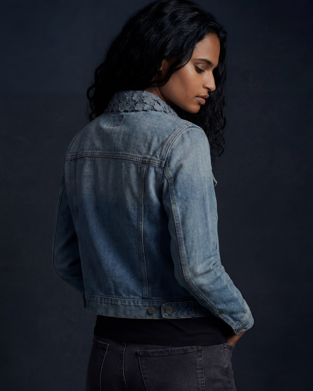 BillionaireZ Fleur Denim Jacket