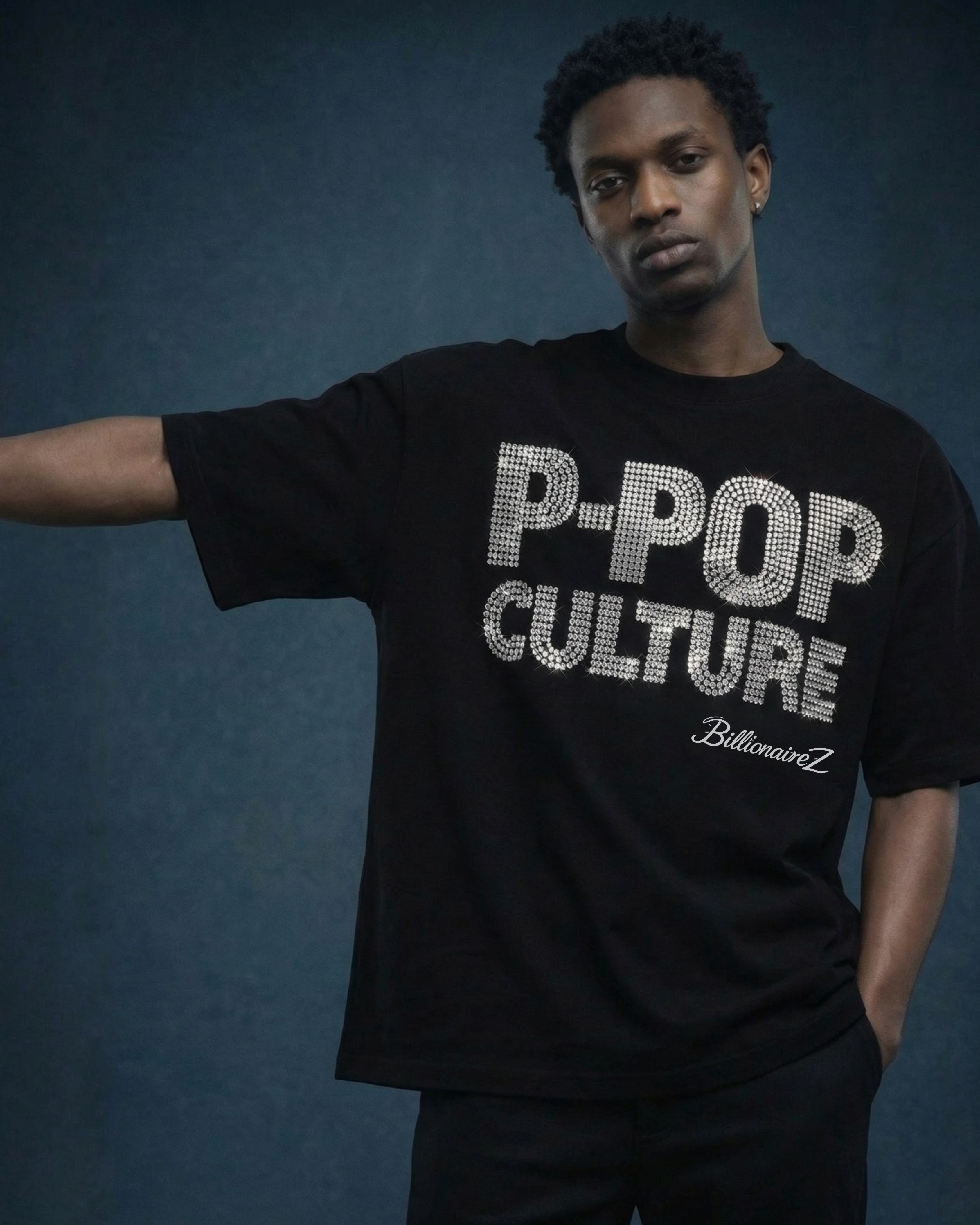 BillionaireZ – P-POP Culture Rhinestone Tee