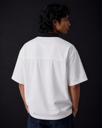 BillionaireZ Denim Ivory Polo Tee