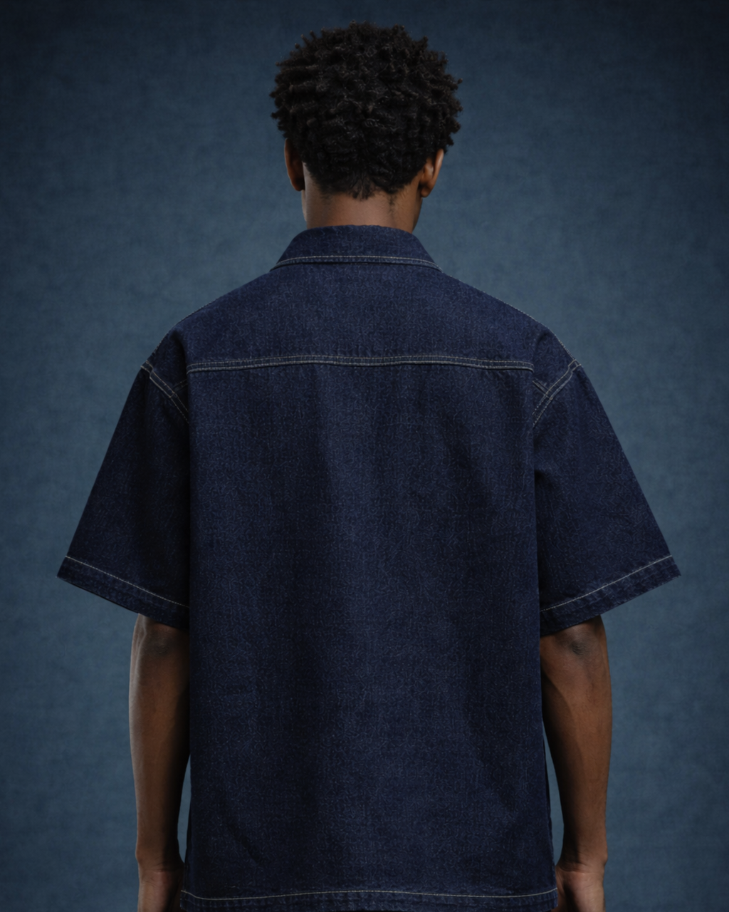 BillionaireZ Indigo Authority Denim Shirt
