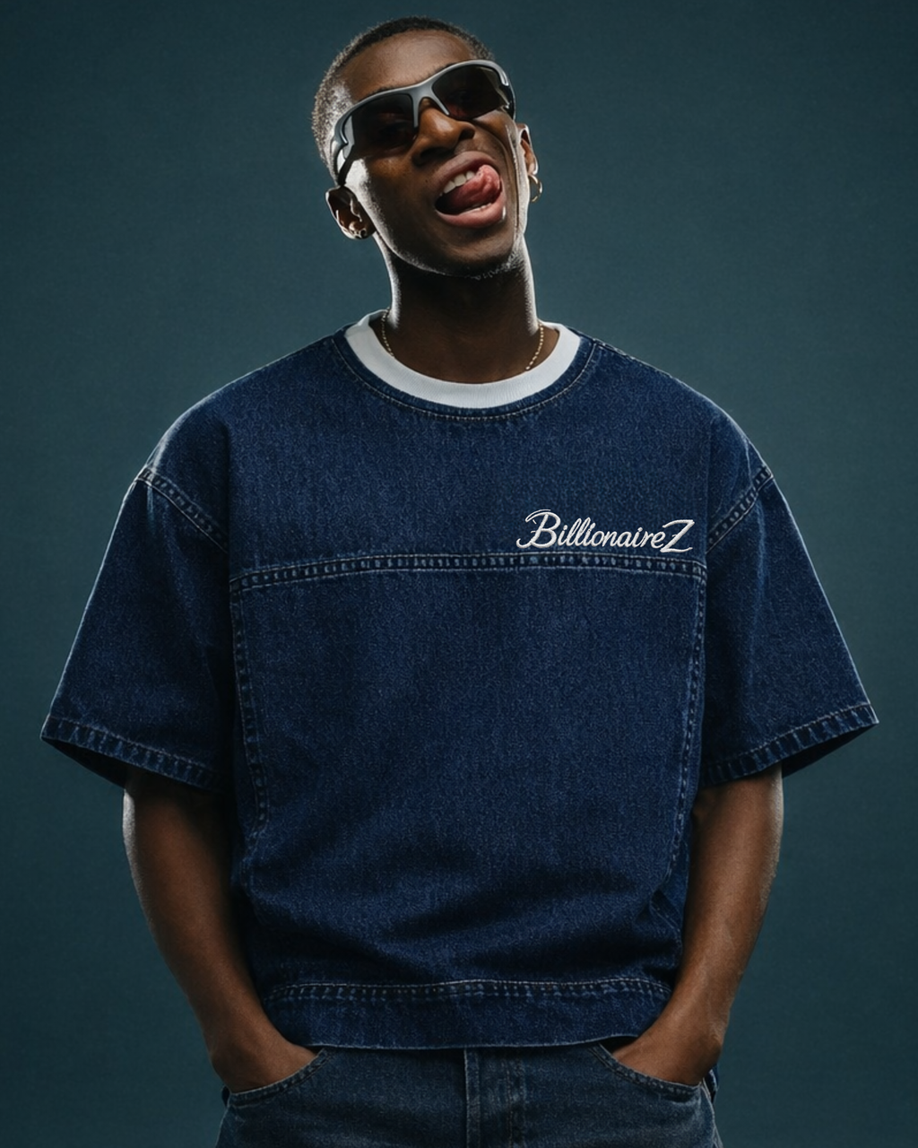 BillionaireZ Denim Signature Tee