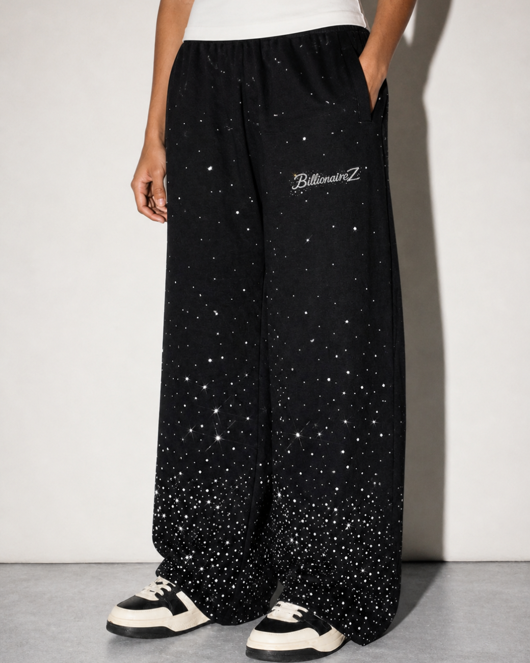BillionaireZ VVS Galaxy Drift Wide-Leg Joggers