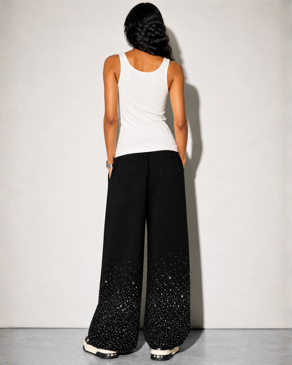 BillionaireZ VVS Galaxy Drift Wide-Leg Joggers