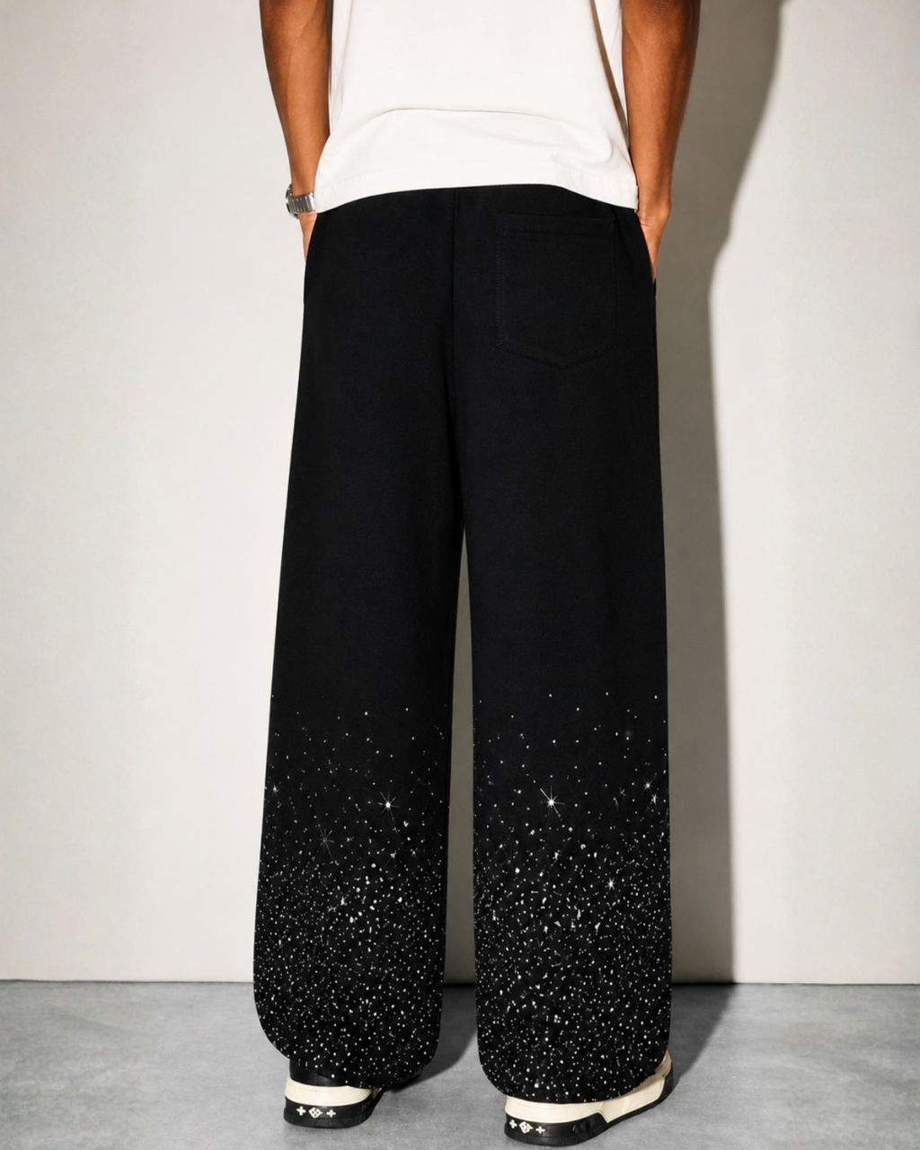 BillionaireZ VVS Galaxy Drift Wide-Leg Joggers