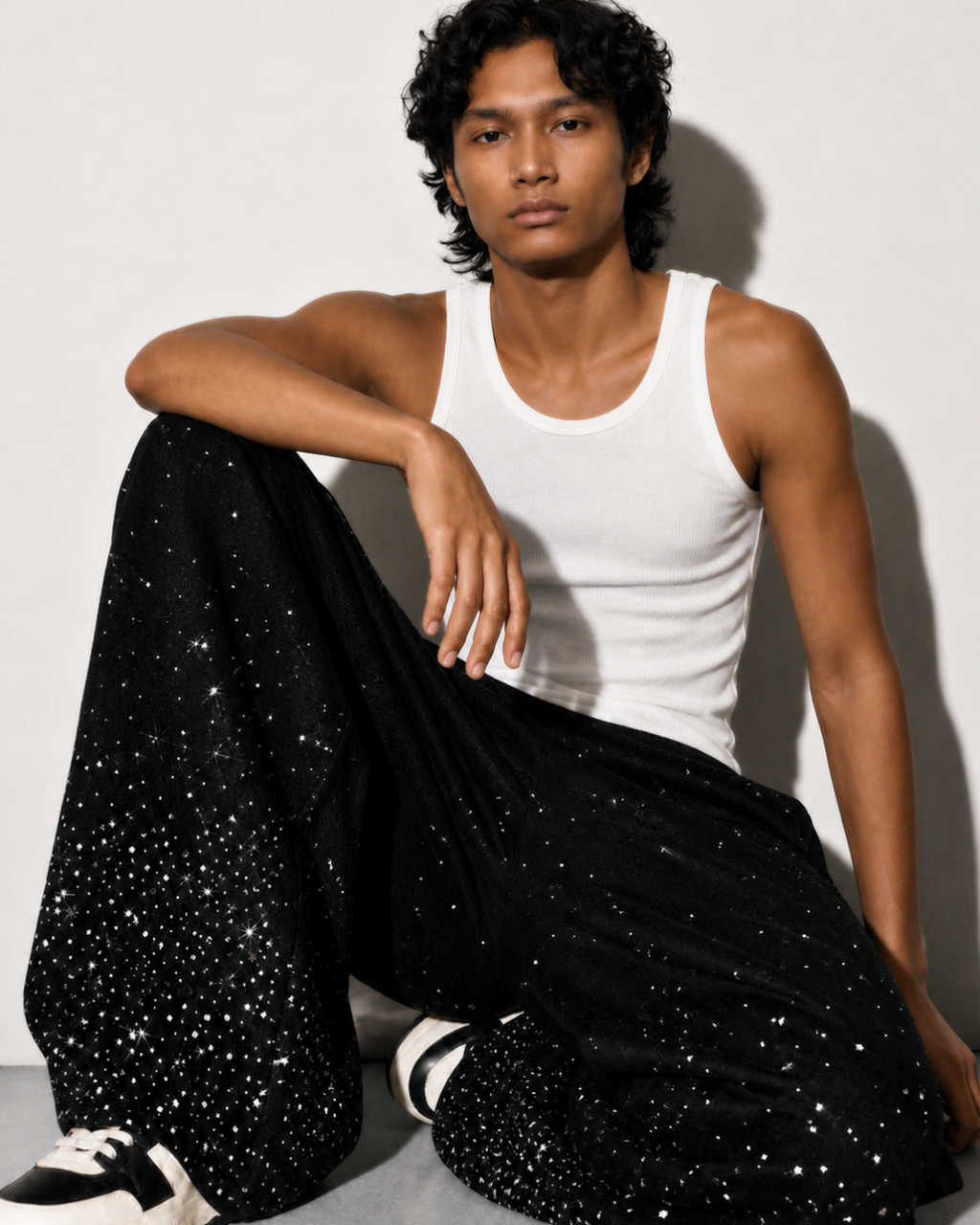 BillionaireZ VVS Galaxy Drift Wide-Leg Joggers