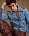 Too Wild for Heaven Denim Jacket- Riviera Blue