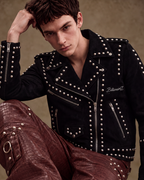 Too Wild for Heaven Denim Jacket- Black