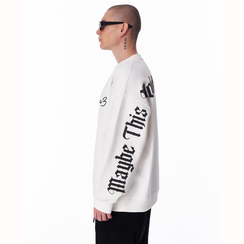 “Maybe This World is Other Planet’s Hell” Sweatshirt- White