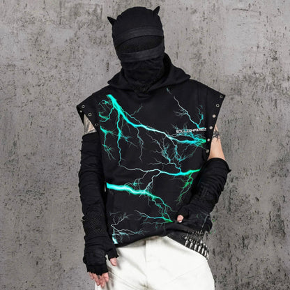 Electric Surge Hoodie – Black Volt
