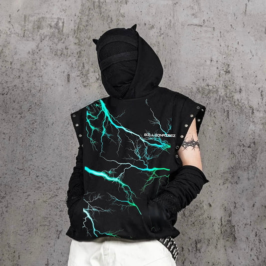 Electric Surge Hoodie – Black Volt