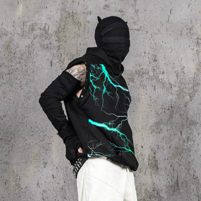 Electric Surge Hoodie – Black Volt