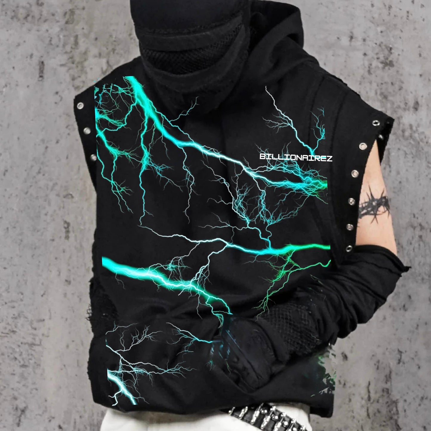 Electric Surge Hoodie – Black Volt