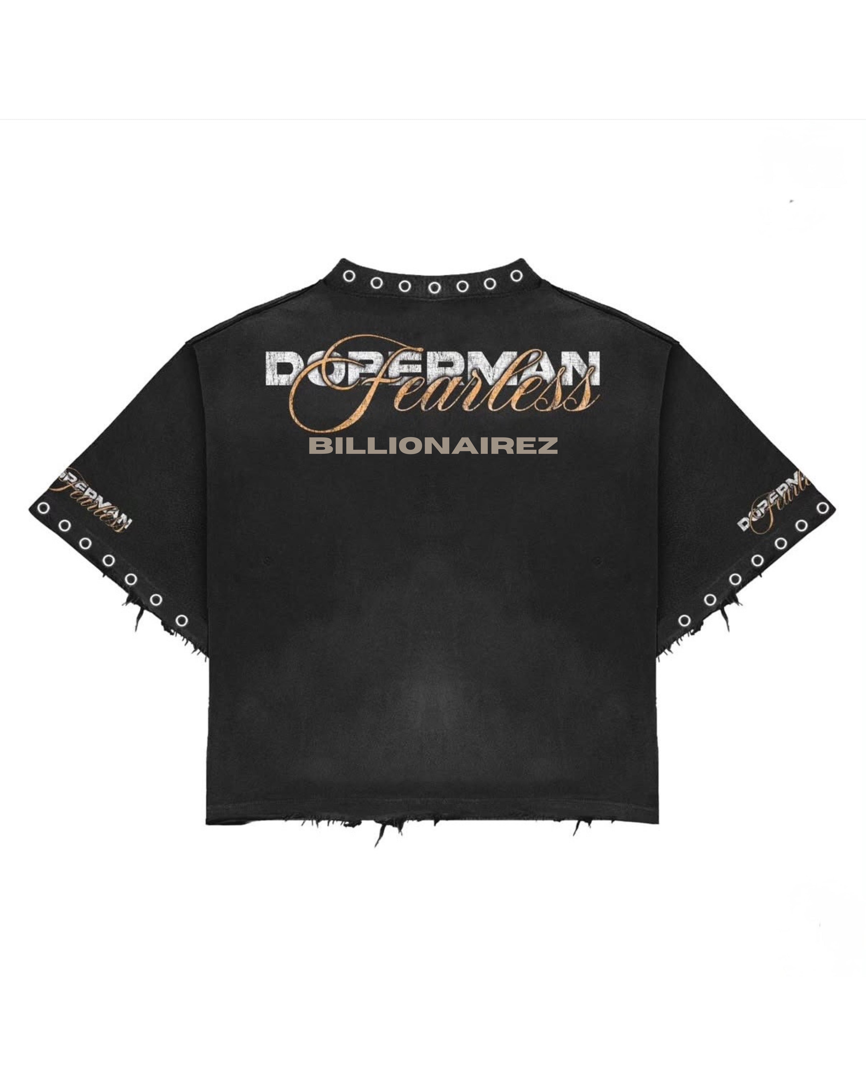 BillionaireZ Fearless Doberman Studded Tee