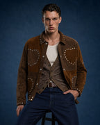 BillionaireZ Cowboy Hearts Suede Jacket