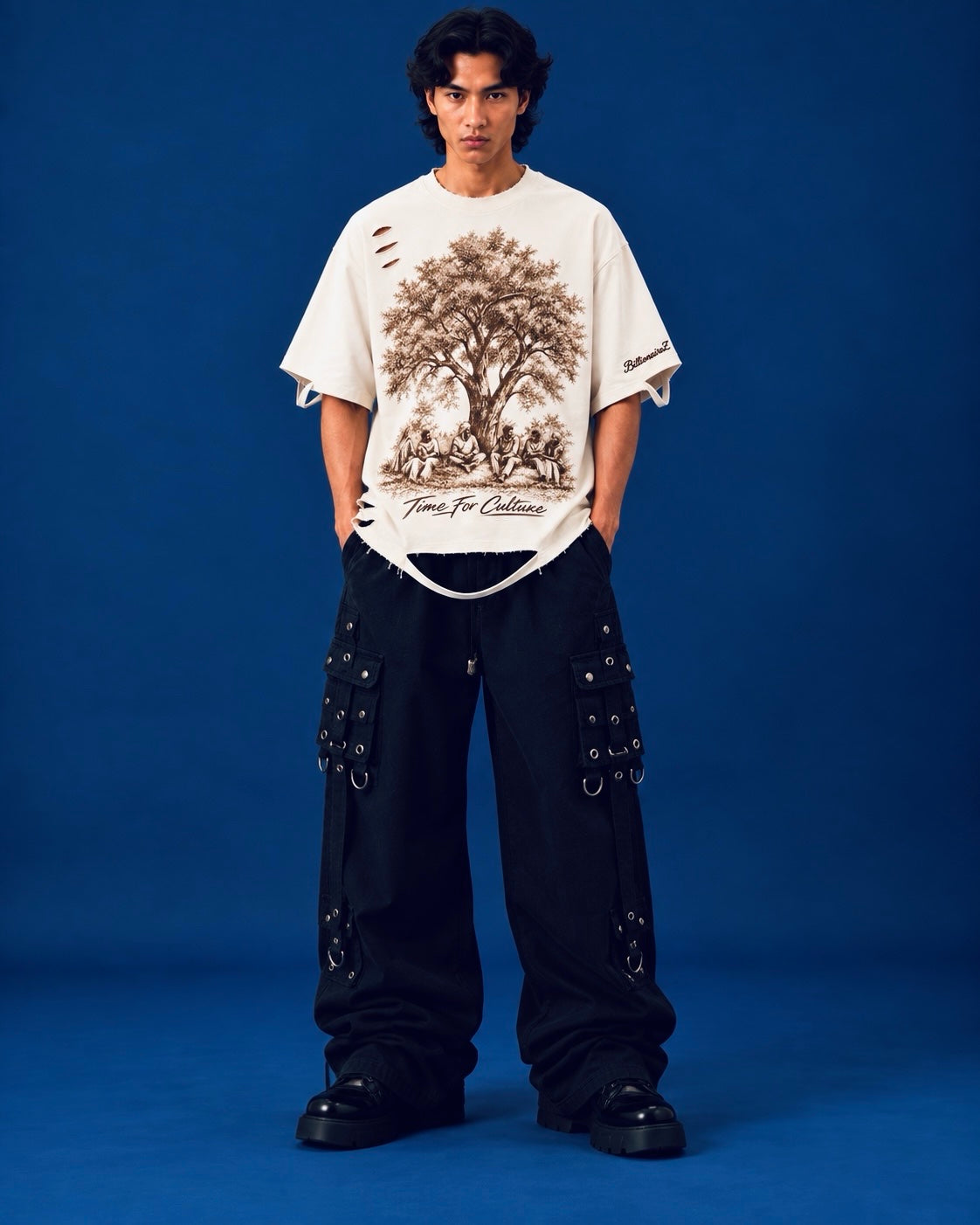 BillionaireZ Roots of Culture Distressed Tee