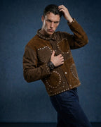 BillionaireZ Cowboy Hearts Suede Jacket