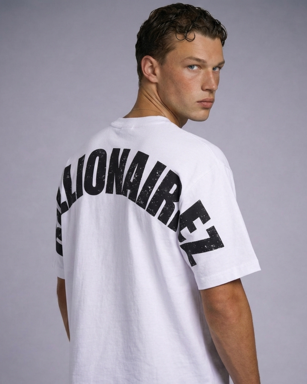 BillionaireZ “Legacy Arch” Oversized Tee- Ivory